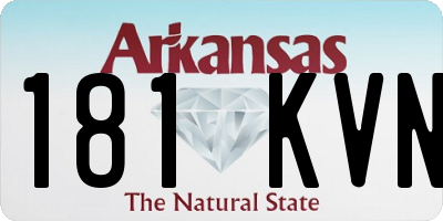AR license plate 181KVN