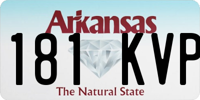 AR license plate 181KVP
