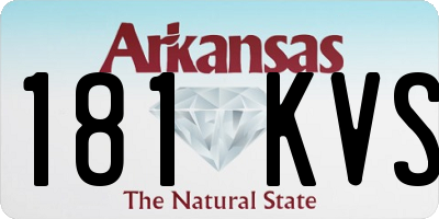 AR license plate 181KVS