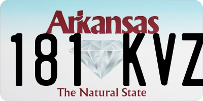 AR license plate 181KVZ