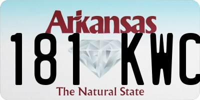 AR license plate 181KWC
