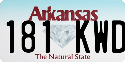 AR license plate 181KWD