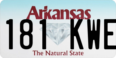 AR license plate 181KWE