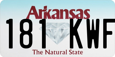 AR license plate 181KWF
