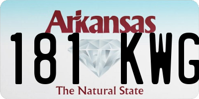 AR license plate 181KWG
