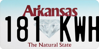 AR license plate 181KWH