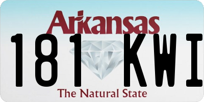 AR license plate 181KWI