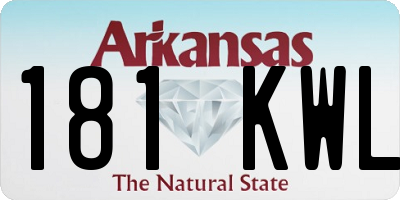 AR license plate 181KWL