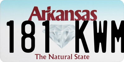 AR license plate 181KWM