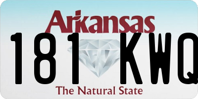 AR license plate 181KWQ