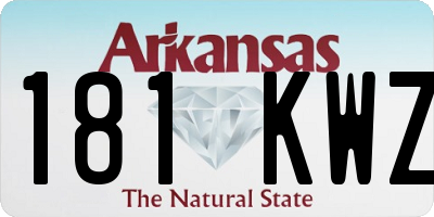 AR license plate 181KWZ