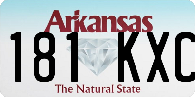 AR license plate 181KXC