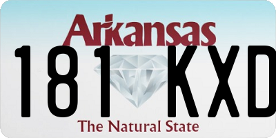 AR license plate 181KXD