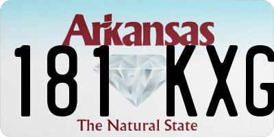 AR license plate 181KXG