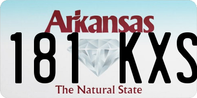 AR license plate 181KXS