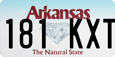 AR license plate 181KXT