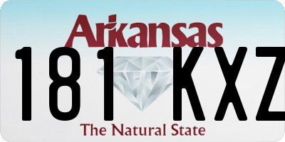 AR license plate 181KXZ