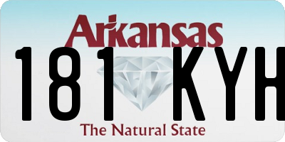 AR license plate 181KYH