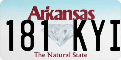 AR license plate 181KYI