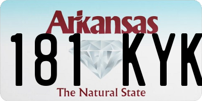 AR license plate 181KYK