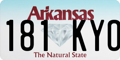 AR license plate 181KYO