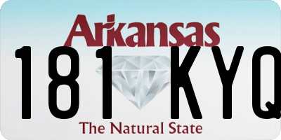 AR license plate 181KYQ