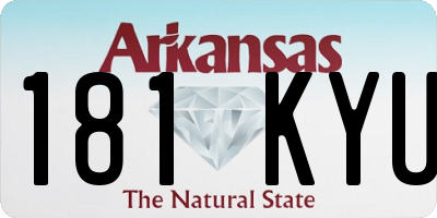 AR license plate 181KYU