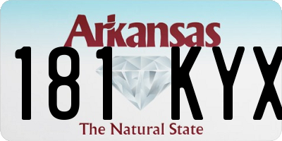 AR license plate 181KYX