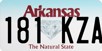 AR license plate 181KZA