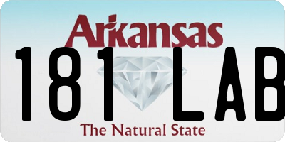 AR license plate 181LAB