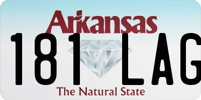 AR license plate 181LAG