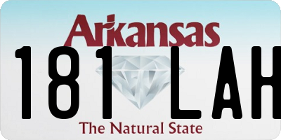 AR license plate 181LAH