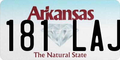 AR license plate 181LAJ