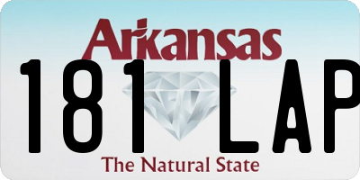 AR license plate 181LAP