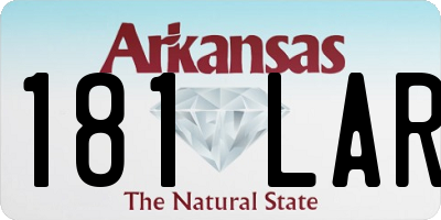 AR license plate 181LAR