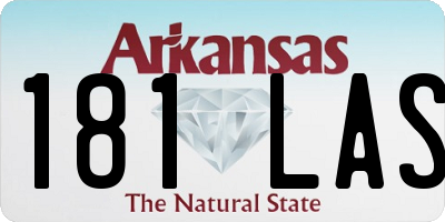 AR license plate 181LAS