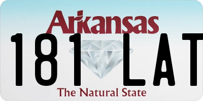 AR license plate 181LAT