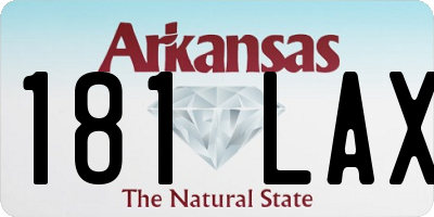 AR license plate 181LAX
