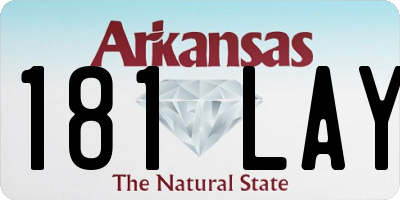 AR license plate 181LAY