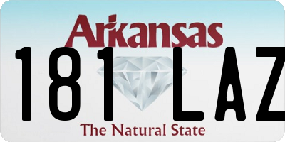 AR license plate 181LAZ