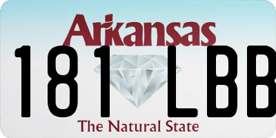 AR license plate 181LBB