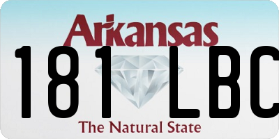 AR license plate 181LBC