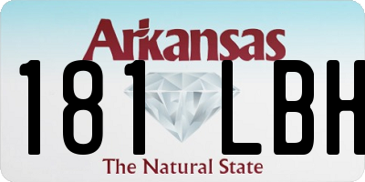 AR license plate 181LBH
