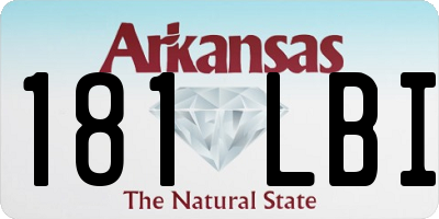 AR license plate 181LBI