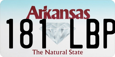 AR license plate 181LBP