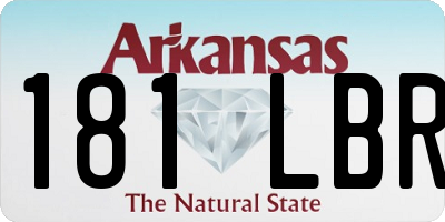 AR license plate 181LBR