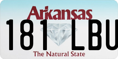 AR license plate 181LBU