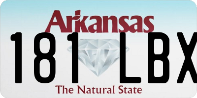 AR license plate 181LBX