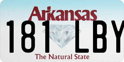 AR license plate 181LBY
