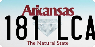 AR license plate 181LCA